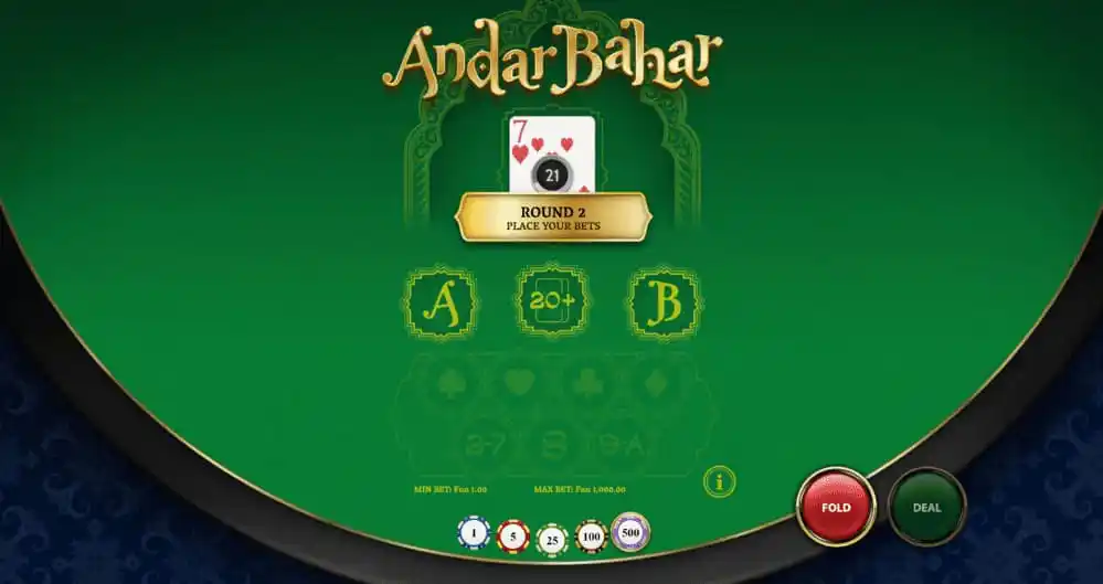 Gameplay Andar Bahar for money